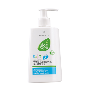 Aloe vera baby sensitive washing lotion and shampoo